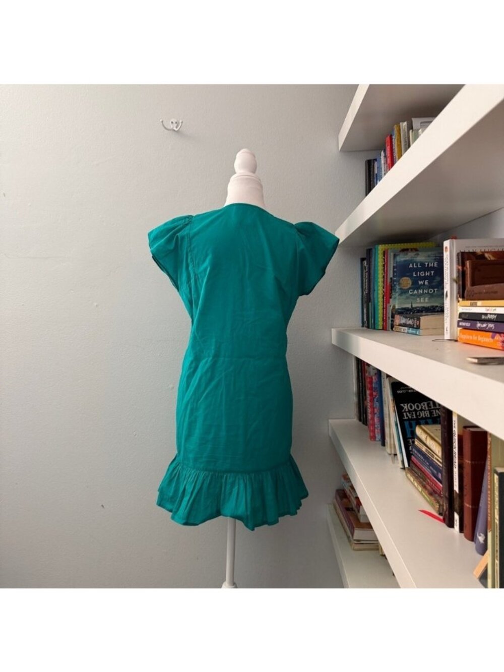 FIGUE Womens Green Embroidered mini dress sz XS - Picture 3 of 12